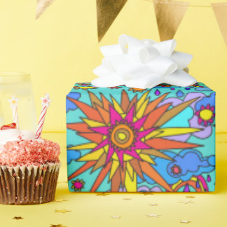 Regenbögen und Sonnenschein Geschenkpapier