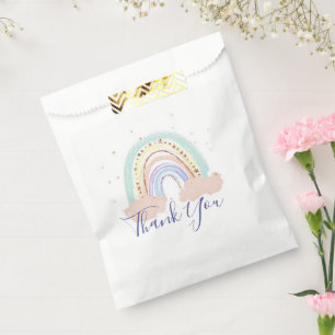 Regenbogen und Sterne Baby Shower Danke Geschenktütchen