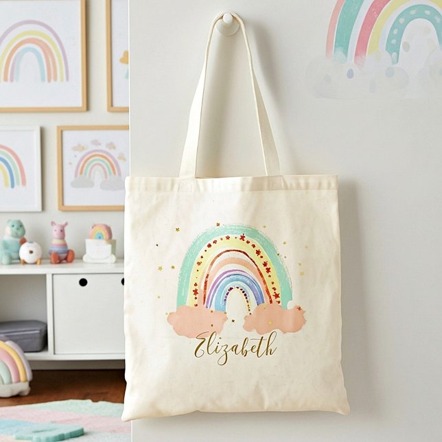 Regenbogen und Sterne Babytasche Tragetasche (Von Creator hochgeladen)