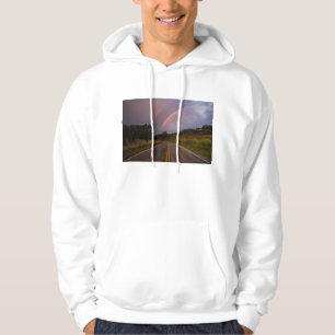 Regenbogen und Straße Hoodie
