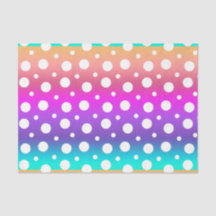 Regenbogen und weiße Punkte (Design 17 Lila Serie)