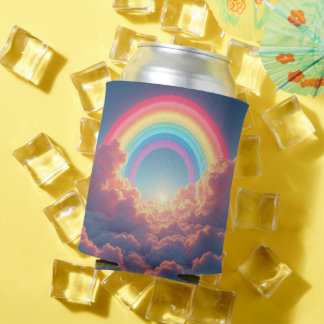 Regenbögen und Wolken Dosenkühler