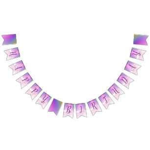 Regenbogen und Wolken Fairy Birthday Wimpelkette