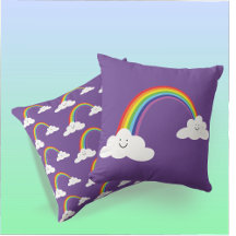 Regenbogen und Wolken