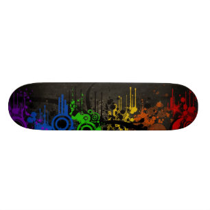 Regenbogen-Vektor Skateboard