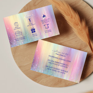 Regenbogen-Verlauf Professionelle Schmuckpflege Visitenkarte