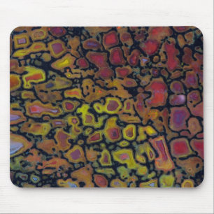 Regenbogen versteinertes Dinosaurierskelett Mousepad