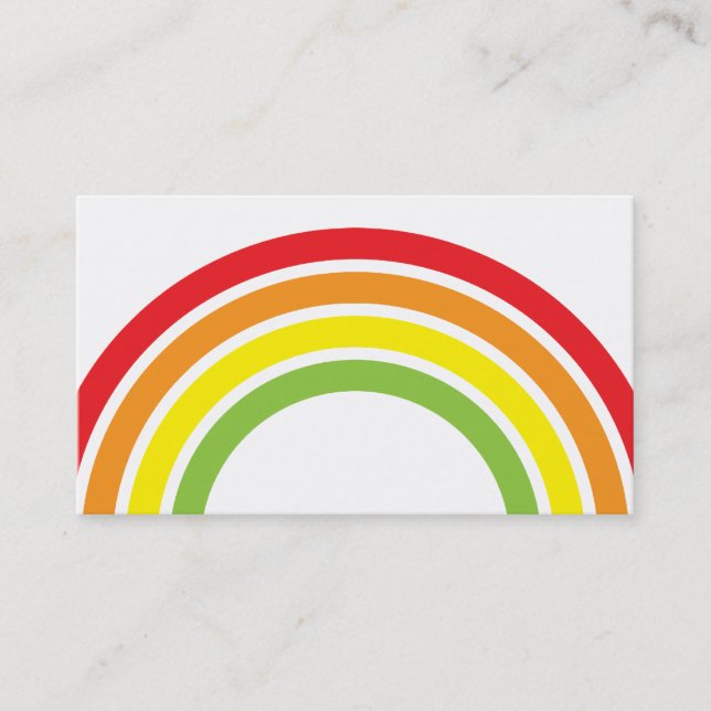 Regenbogen Visitenkarte (Vorderseite)