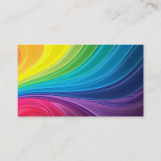 Regenbogen-Visitenkarte Visitenkarte (Vorderseite)