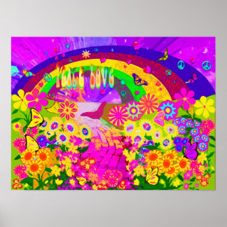 Regenbogen von Blume Poster