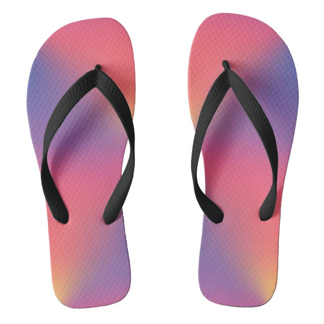 Regenbogen von Colors Diamond Shapes Flip Flops (Fußbett)