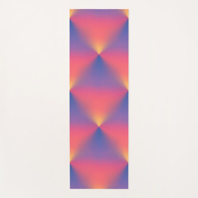 Regenbogen von Colors Diamond Shapes Yogamatte (Vorderseite)