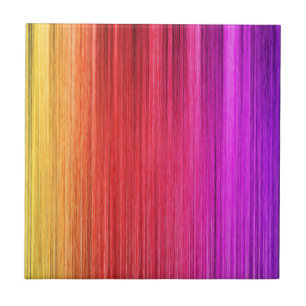 Regenbogen-Vorhang-Design Fliese
