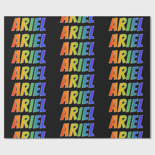 Regenbogen Vorname "ARIEL"; Spaß und Farbe Geschenkpapier