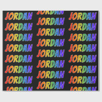 Regenbogen- Vorname "JORDANIEN"; Spaß u. buntes