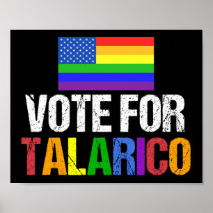 Regenbogen-Wahl für Talarico 2026-Wahl Poster