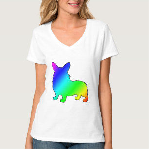 Regenbogen-WaliserCorgi T-Shirt