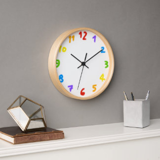 Regenbogen Wanduhr