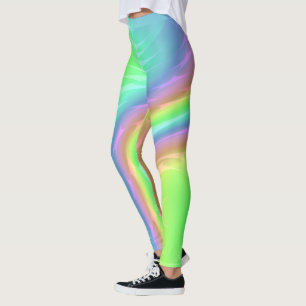 Regenbogen-Wasserfall Leggings