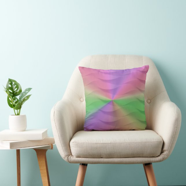 Regenbogen-Web-Spektrum Kissen (Stuhl )
