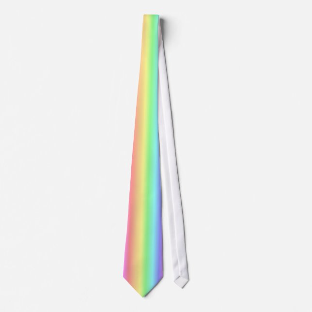 Regenbogen-weibliche PastellKrawatte Krawatte (Vorderseite)