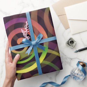 Regenbogen-Weihnachtsmuster Geschenkpapier