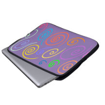 Regenbogen-Wirbel Laptop-Hülle