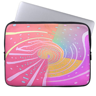 Regenbogen-Wirbel Laptopschutzhülle
