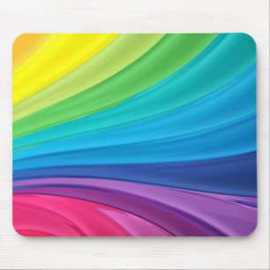 Regenbogen-Wirbel Mousepad