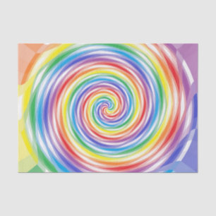 Regenbogen-Wirbel Seidenpapier