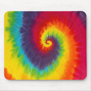 Regenbogen-Wirbel-Tie-Dye-Groovy-Bunt Mousepad
