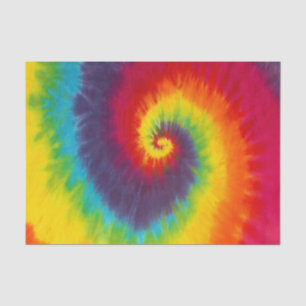 Regenbogen-Wirbel-Tie-Dye Groovy Cool Seidenpapier