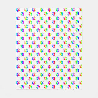 Regenbogen-Wolfstatze Fleecedecke