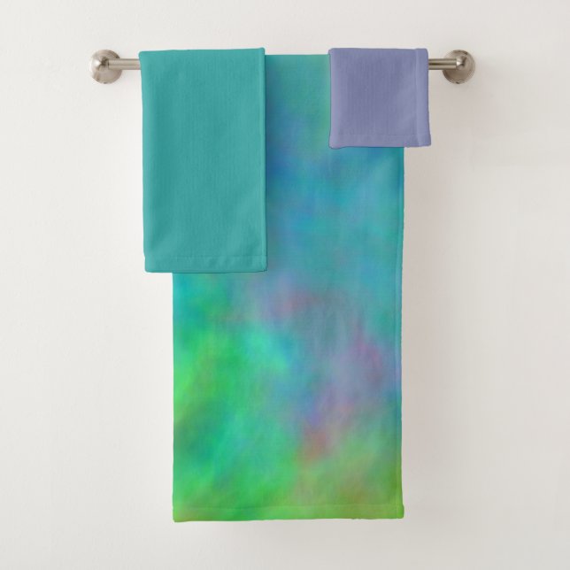 Regenbogen Wolken Bath Badhandtuch Set (Insitu)