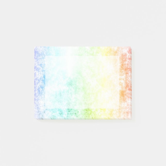 Regenbogen-Wolken-Hintergrund fertigen besonders Post-it Klebezettel (Vorderseite)