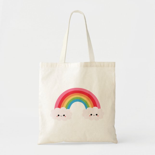 Regenbogen-Wolken-Taschen-Tasche Tragetasche (Vorne)