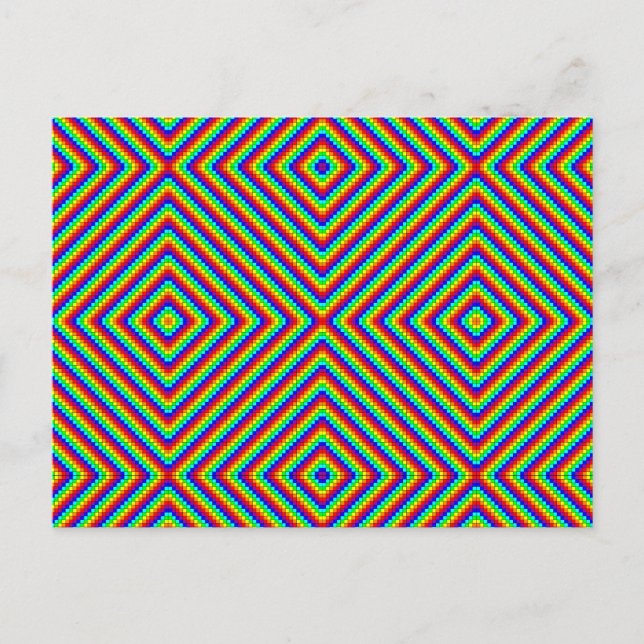 Regenbogen X - Postkarte (Vorderseite)