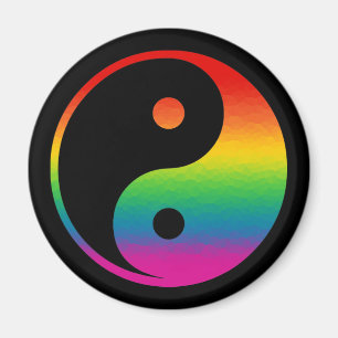 Regenbogen Yin Yang Magnet