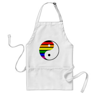 Regenbogen Yin Yang Schürze
