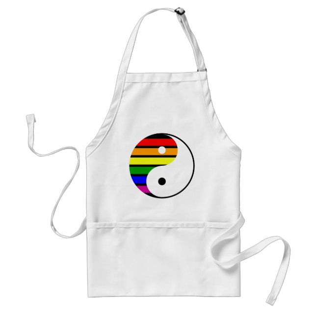 Regenbogen Yin Yang Schürze (Vorne)
