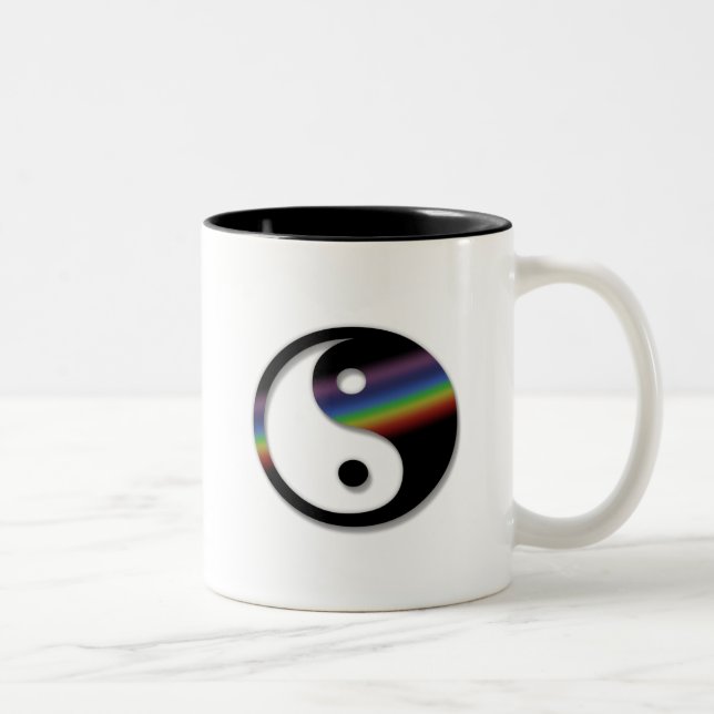 Regenbogen Yin Yang Tasse (Rechts)