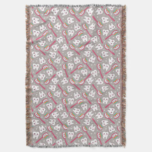 Regenbogen-Zahn-Muster Decke