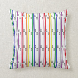 Regenbogen-Zahnbürste-Kissen Kissen