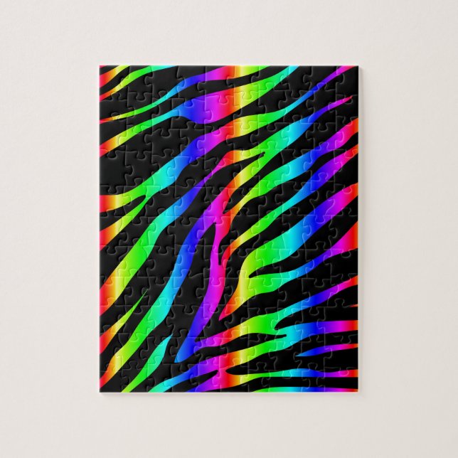 Regenbogen-Zebra (Vertikal)