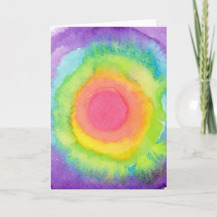 Regenbogen-Ziel-Gruß-Karte Karte