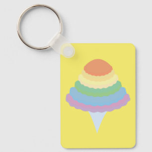 Regenbogen Zuckerwatte  Schlüsselanhänger