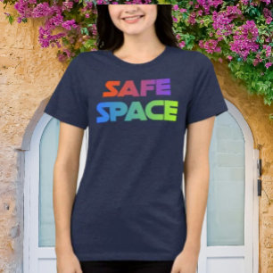 Regenbogen Zuflucht-Shirt Tri-Blend Shirt