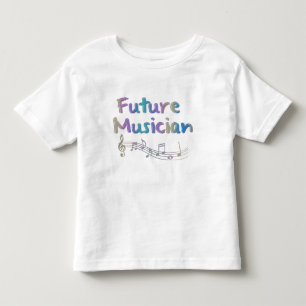 Regenbogen-zukünftiger Musiker-musikalische Kleinkind T-shirt
