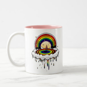Regenbogen Zweifarbige Tasse