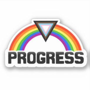 Regenbogenaufkleber Progress Pride Aufkleber
